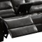 6450 Power Reclining Sectional Sofa in Charcoal PU by Lifestyle