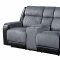 U5914 Motion Sofa & Loveseat Set in Dark Gray Fabric by Global