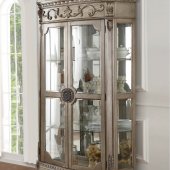 Northville Curio 66924 in Antique Silver by Acme