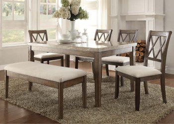 Claudia Dining Room 71715 5Pc Set by Acme w/Options [AMDS-71715 Claudia]