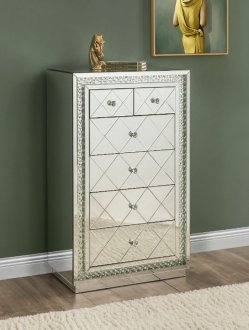 Nysa Cabinet 97948 in Mirrored by Acme