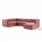 Sanguine Sectional Sofa in Dusty Rose Velvet by Modway