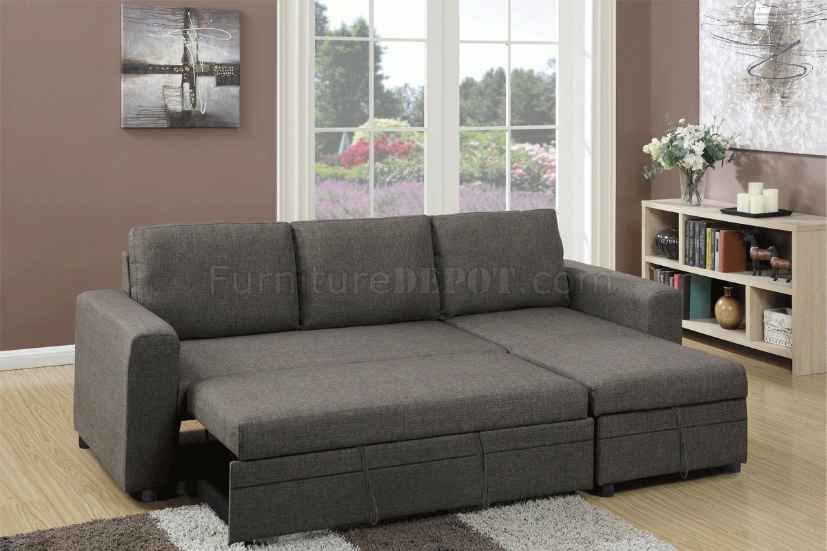 frankfort stone finish convertible sectional sofa bed