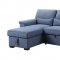 Haruko Sectional Sofa 55540 in Blue Fabric by Acme