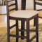 Rich Merlot Finish Contemporary Counter Height 5Pc Dinette Set