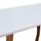 1692 Dining Table White & Walnut by ESF w/Optional 1685 Chairs