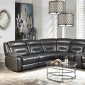 Imogen Power Motion Sectional Sofa 54810 in Dark Gray by Acme