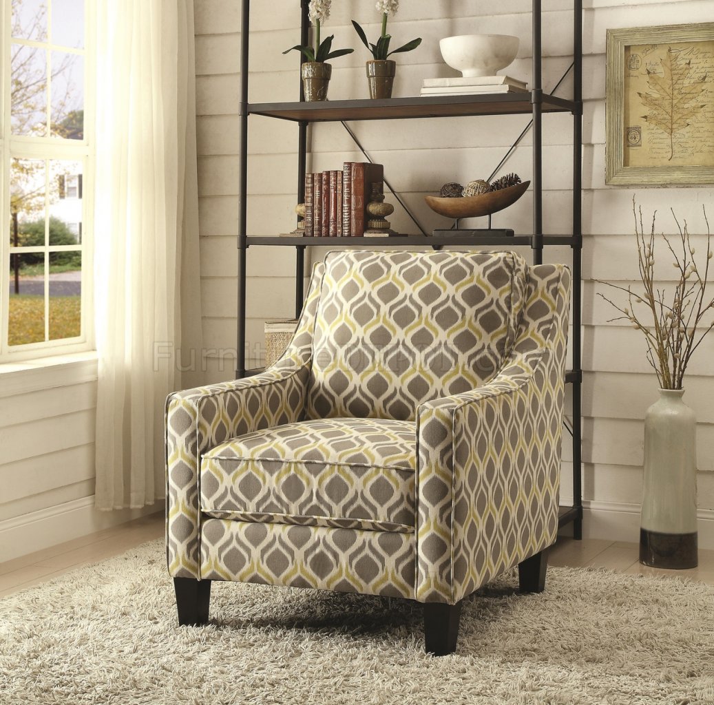 902428 Accent Chair Set of 2 in Linen-Like Fabric by Coaster - Click Image to Close