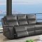 Lila Motion Sofa CM6540 in Gray Top Grain Leather Match w/Opt