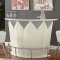 Sphaerio Bar Table 72360 in Ivory PU by Acme w/Options