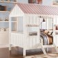 Spring Cottage 37695F Full Bed in White & Pink by Acme