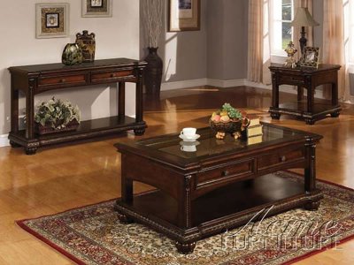 Anondale Rich Cherry Coffee Table 10322 by Acme w/Options