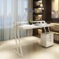 A48 Modern Office Desk by J&M in White Lacquer