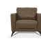 Malaga Chair 55002 in Taupe Leather by MI Piace