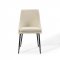 Viscount Dining Chair 3809 Set of 2 in Beige Fabric by Modway