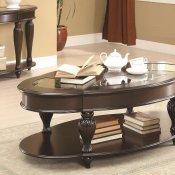 703848 Coffee Table by Coaster in Dark Merlot w/Optional Tables