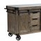 Alforvott Serving Cart AC00185 in Weathered Gray by Acme