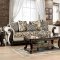 Caldiran Sofa SM6426 in Beige & Brown Chenille Fabric w/Options