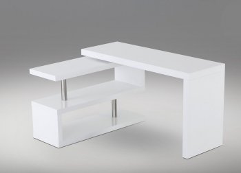 A33 Modern Office Desk by J&M in White Matte [JMOD-A33 White]