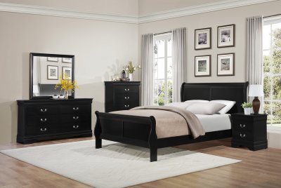 Mayville Bedroom Set 2147BK by Homelegance in Black