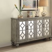 Velika Console 90280 Mirrored in Weathered Gray by Acme