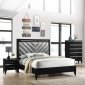 Chelsie 5Pc Bedroom Set 27410 in Black & Gray w/Options