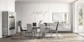 Mia Dining Table in Silver Gray by ESF w/Options [EFDS-Mia]