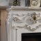 Picardy Fireplace AC01345 in Antique Pearl by Acme