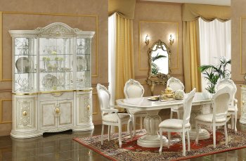 Ivory Finish Traditional Dining Room w/Optional Items [EFDS-Leonardo]