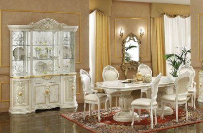 Ivory Finish Traditional Dining Room w/Optional Items