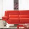 Red or White Leather 3PC Modern Living Room Set