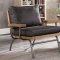 Santiago Accent Loveseat CM-AC6077GY in Dark Gray Leatherette