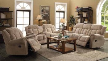 Reige 601591 Motion Sofa in Taupe Fabric by Coaster w/Options [CRS-601591 Reige]
