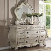 Ragenardus Dresser 27015 Antique White by Acme w/Optional Mirror