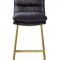 Alsey Counter Height Chair 96400 in Black Leather by Acme