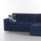Elegant Roma Navy Sectional Sofa Convertible - Fabric - Istikbal