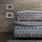 Hudson Bedroom in Grey Velvet Fabric w/Sleigh Bed & Options