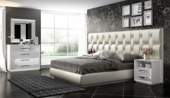 Emporio Bedroom by ESF in White w/Optional Case Goods [EFBS-Emporio Carmen White]