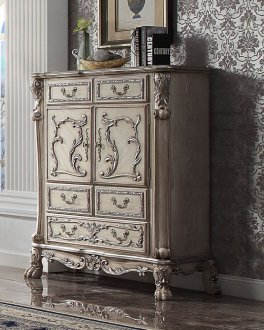 Dresden Chest 28176 in Vintage Bone White by Acme