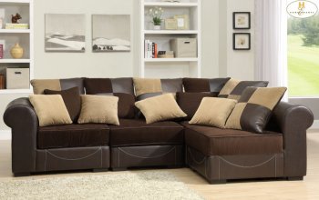 Lamont 9733 Modular Sectional Sofa by Homelegance w/Options [HESS-9733 Lamont Modular]