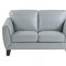 Spivey Sofa 9460AQ in Aqua Leather by Homelegance w/Options