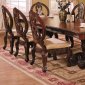 Dark Cherry Formal Dining Room Table w/Carving Details
