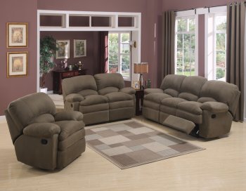 Sage Fabric Modern Motion Sofa w/Optional Loveset & Recliner [WDS-2130]