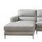 Crosby Sectional Sofa in Smoke Leather by Beverly Hills