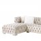 Syxtyx Sectional Sofa LV00334 in Beige Velvet by Acme
