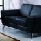 Julie Sofa in Black Leather Match by Beverly Hills w/Options