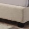 Chloe 300007 Upholstered Bed in Oatmeal Fabric by Coaster