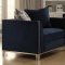 Phaedra Fabric Sofa 52830 in Dark Blue by Acme w/Options