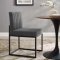 Carriage Dining Chair 3807 Set of 2 in Charcoal Fabric by Modway