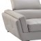 2566 Sectional Sofa in Light Grey Leather by ESF